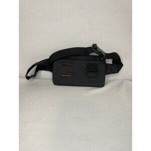 Black & Orange Nylon Waist Bag